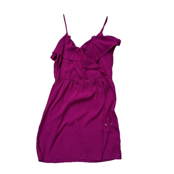 American Eagle Outfitters Dresses & Skirts - American Eagle Dress Womens Small Fuchsia Ruffle A-Line Spaghetti Strap Y2K‎